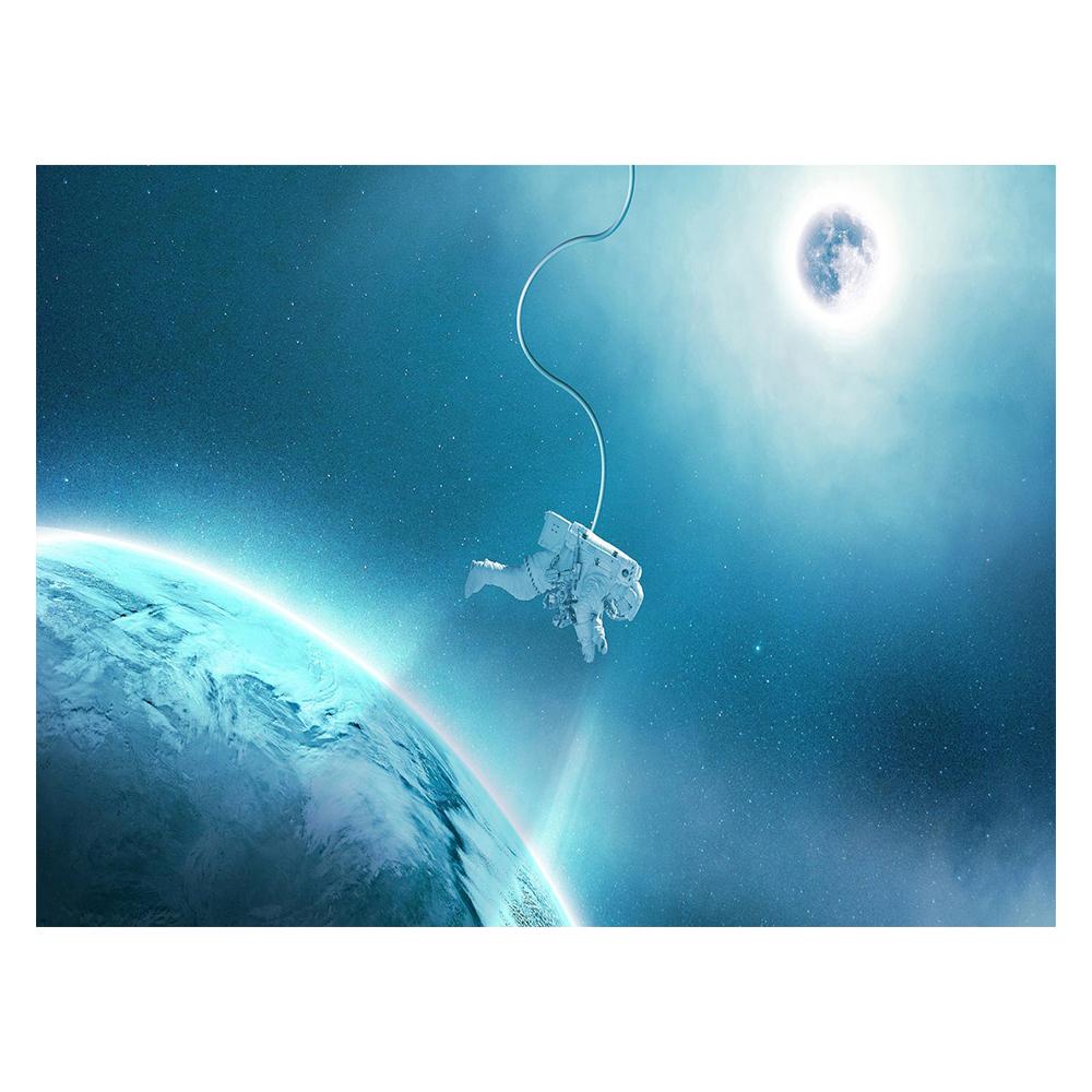 

Потрясающая безграничная галактическая фотопечать на холсте, астрономический настенный художественный постер, голубые космические планеты, картина для гостиной, домашнего декора 21x30cm No Framed