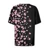 Camisetas Estampadas da Moda Para Mulheres Verão Tops de Manga Curta Blusa Solta com Decote Scoop