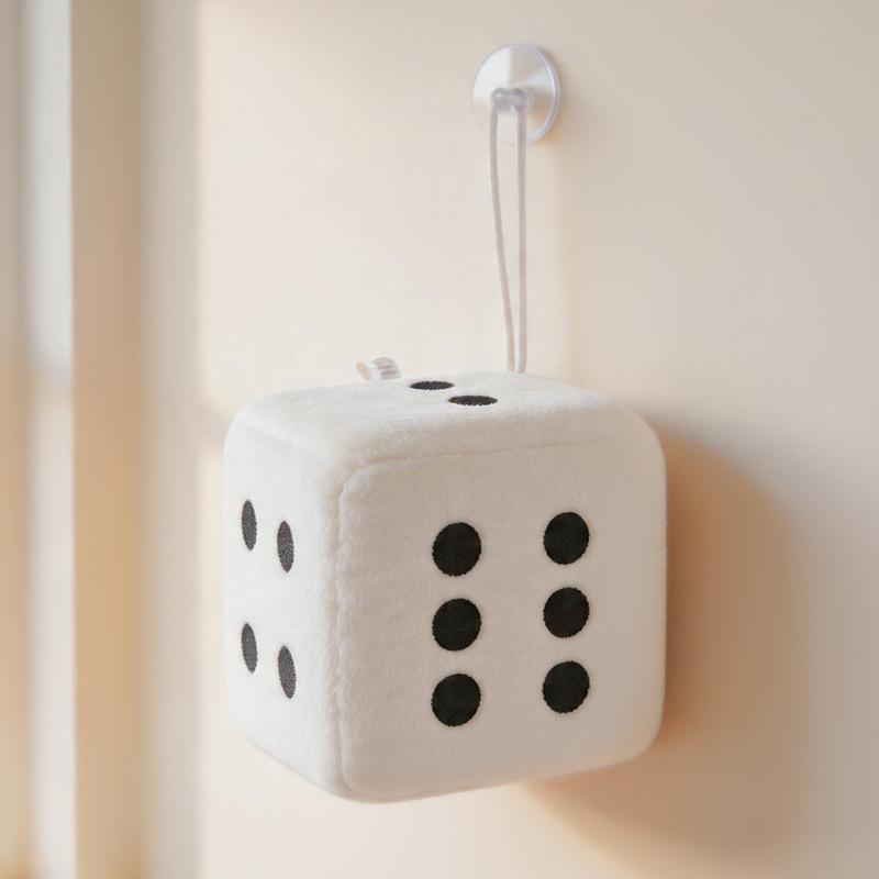 10Cm Funny Dice Hanging Pendants Creative Game Props Sponge Filling Colorful Dice Keychain Backpack Hangings Decoration Gifts