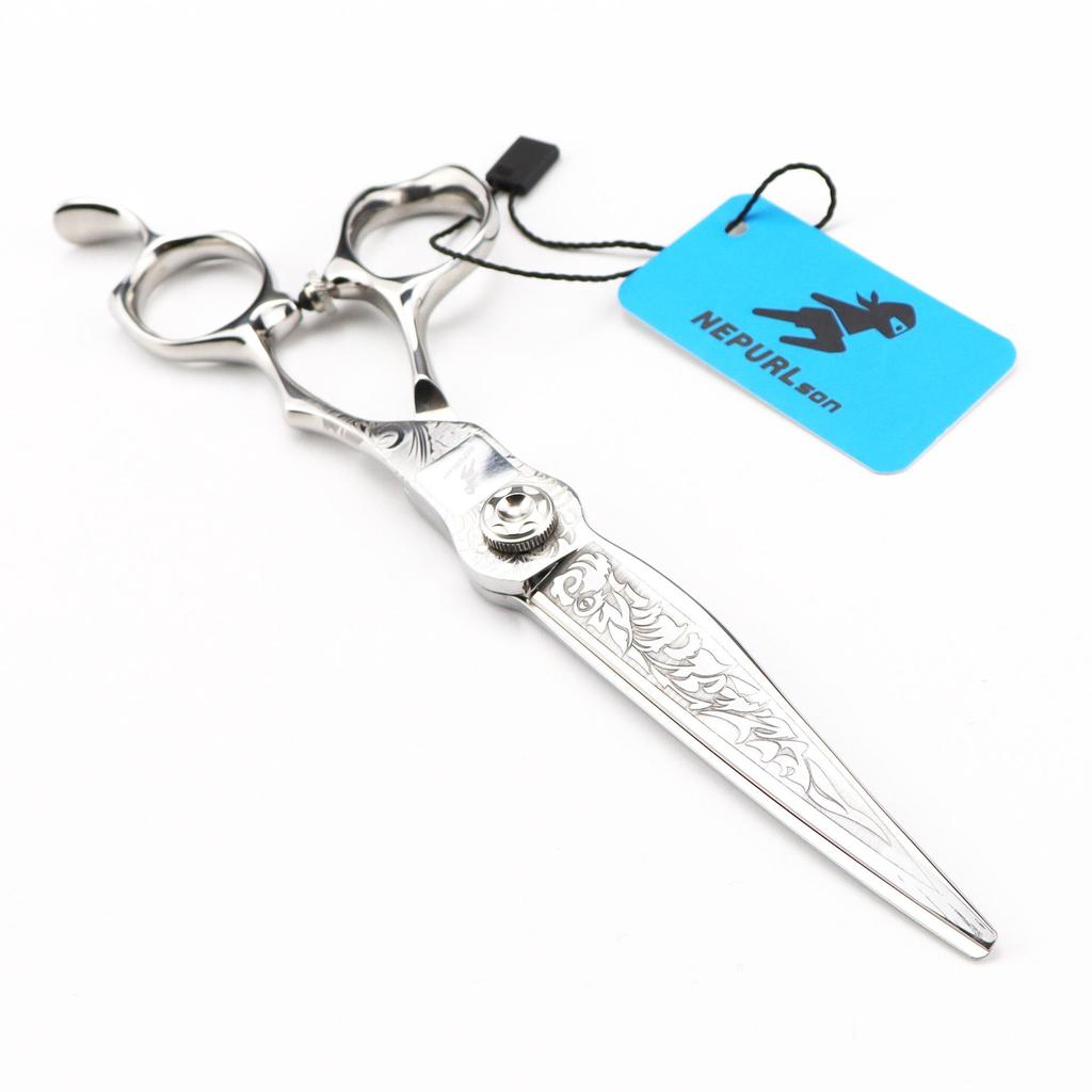 6.8-inch 440C Engraved Hairdressing Scissors Model 07-1