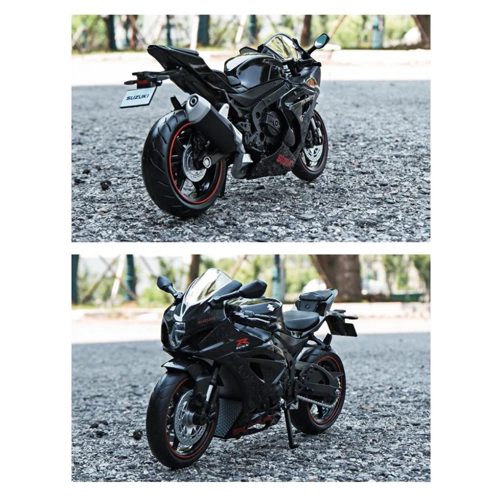 1/12 Scale Suzuki GSX-R1000R Alloy Racing Motorcycle Model Diecast Street Cross-Country Motorcycle Model High Simulation