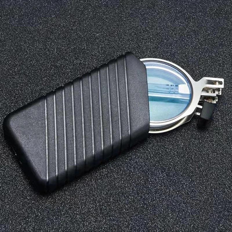 Fashion Metal Folding Reading Glasses with Case Men Women Portable Presbyopia Eyewear Round Square Blue Light Blocking Computer Glasses
