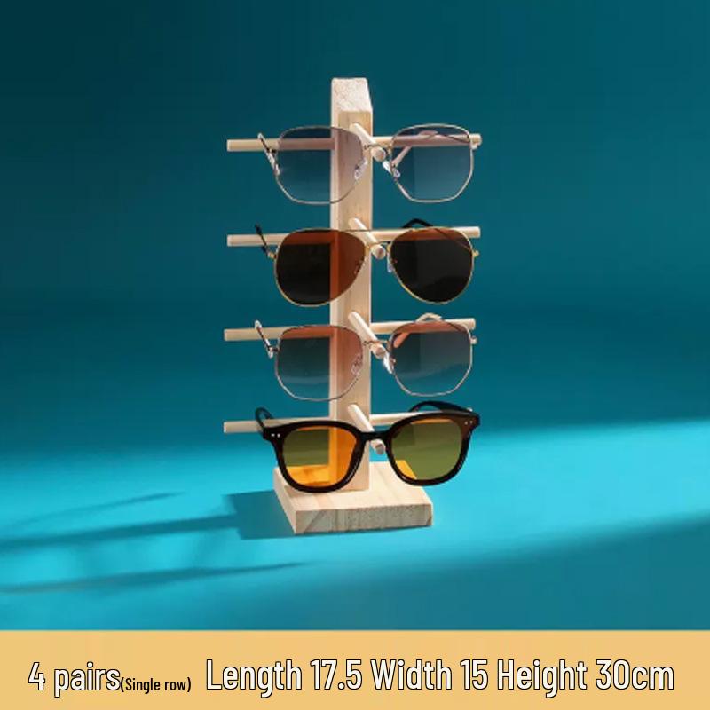 Detachable Solid Wood Glasses and Jewelry Display Stand