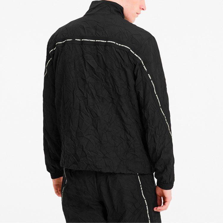 PUMA Jackets Men's Black Stand Collar Moderate Other 597367-01