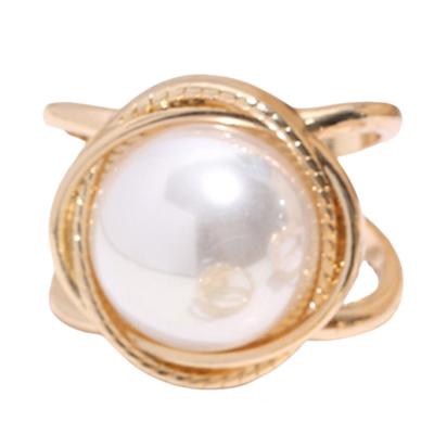 Women Scarf Ring Silk Scarf Ring Clip Faux Pearl Scarf Clasp Elegant Slide Ring Buckle for Shawl Neckerchief Shirt Accessory