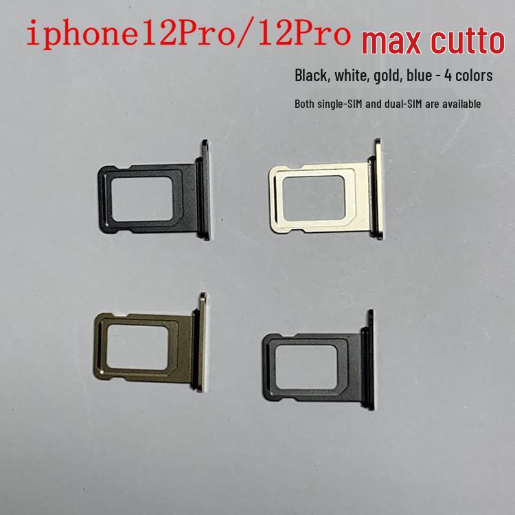 

Двойной лоток для SIM-карт для Apple iPhone 12 Pro Max Совместим с однослотовым слотом 12P/12PM Single SIM Tray White
