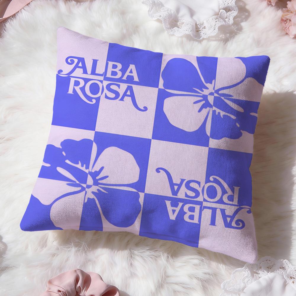 fashion a-Alba Rosa Cushion Cover Premium Comfort Reversible Pillow Cove -Two in One Design for Any Room & Car Interior
