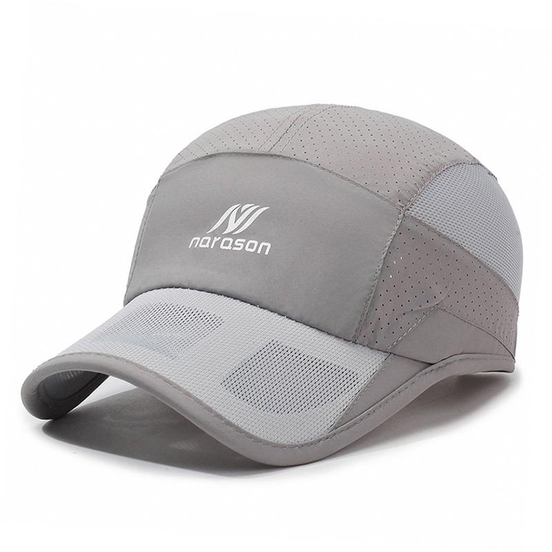 

Summer Quick-Dry Men S Baseball Cap, Sun Protection Hat, Women S Sports Cap, Camping Hat Adjustable темно-сірий колір