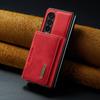 2 in 1 Detachable Leather Cards Holder Wallet Cover For Samsung Galaxy Z Fold 6 5 4 5G Fold4 Fold3 Magnetic Card Bag Stand Case