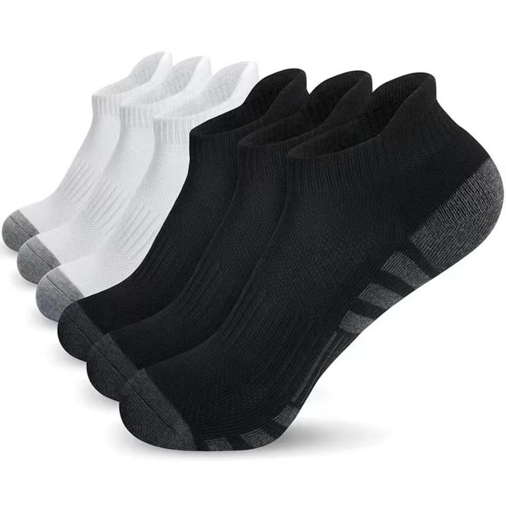 5 Pairs Lightweight Sports Socks Cushioned Low Cut Socks New Running Socks