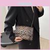 Stylish Small Square Leopard Print Bag For Women In Black Brown And Coffee Colors