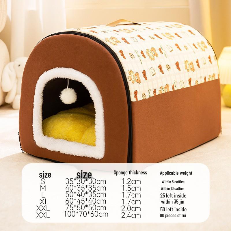 Autumn & Winter Deep Sleep Pet Bed for Large Dogs & Cats