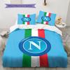 S.S.C. Biancheria da letto con motivo napoletano, Set copripiumino Copripiumino Federa Regalo di compleanno per la casa(1 * copripiumino + 2 * federa, senza nucleo)