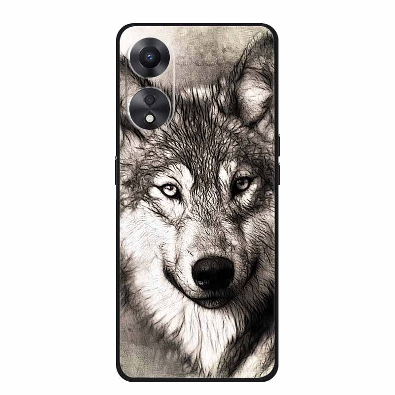 For Honor X5 Plus Phone Case Cover Lion Wolf Tiger Cat Black Silicone Soft Back Cases For Honor X5 Plus Case X5Plus Coque Fundas