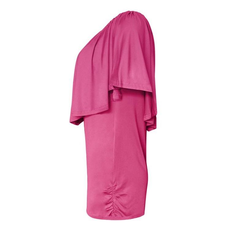 Sommer Damen Schulterfrei Locker Kleid Kurzarm Quaste Hüftkurzrock Paket