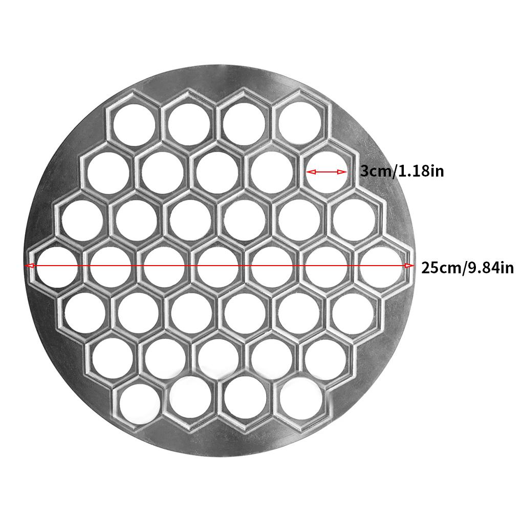 Dumpling Mould 37 Holes DIY Sturdy Mold Aluminum Large Bakeware Accessories Reusable Baking Tools Kitchen Pastry Machine