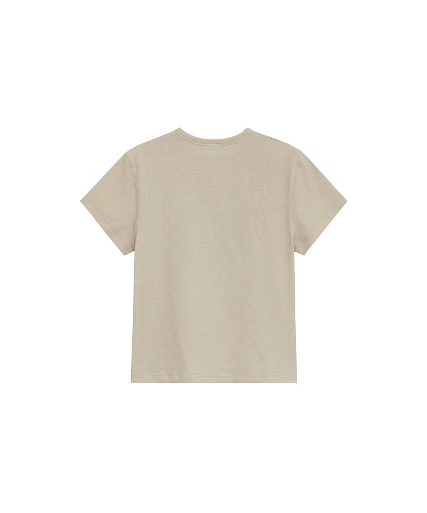 Depeugameoncheu Cat Ava T-Shirts [Light Beige]