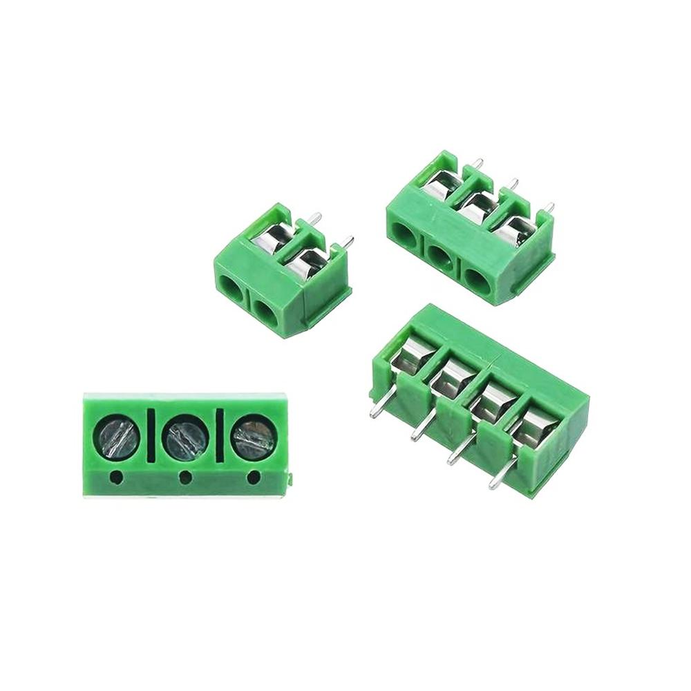 20KS KF301 KF301-2P KF301-3P KF301-4P KF301-5.0 Montáž na desku plošných spojů Modrá Zelená Rozteč přímých kolíků 5,0 mm Kombinovatelný konektor šroubové svorkovnice