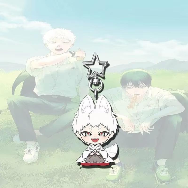 Anime The Summer Hikaru Died Cosplay Sleutelhanger Unisex Kawaii Acryl Sleutelhanger Rugzak Decoratie Cosplay Props white