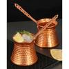 Artisanal Hammered Turkish Coffee Maker 330ml Capacity With Long Heat Resistant Handle For Stovetop Use