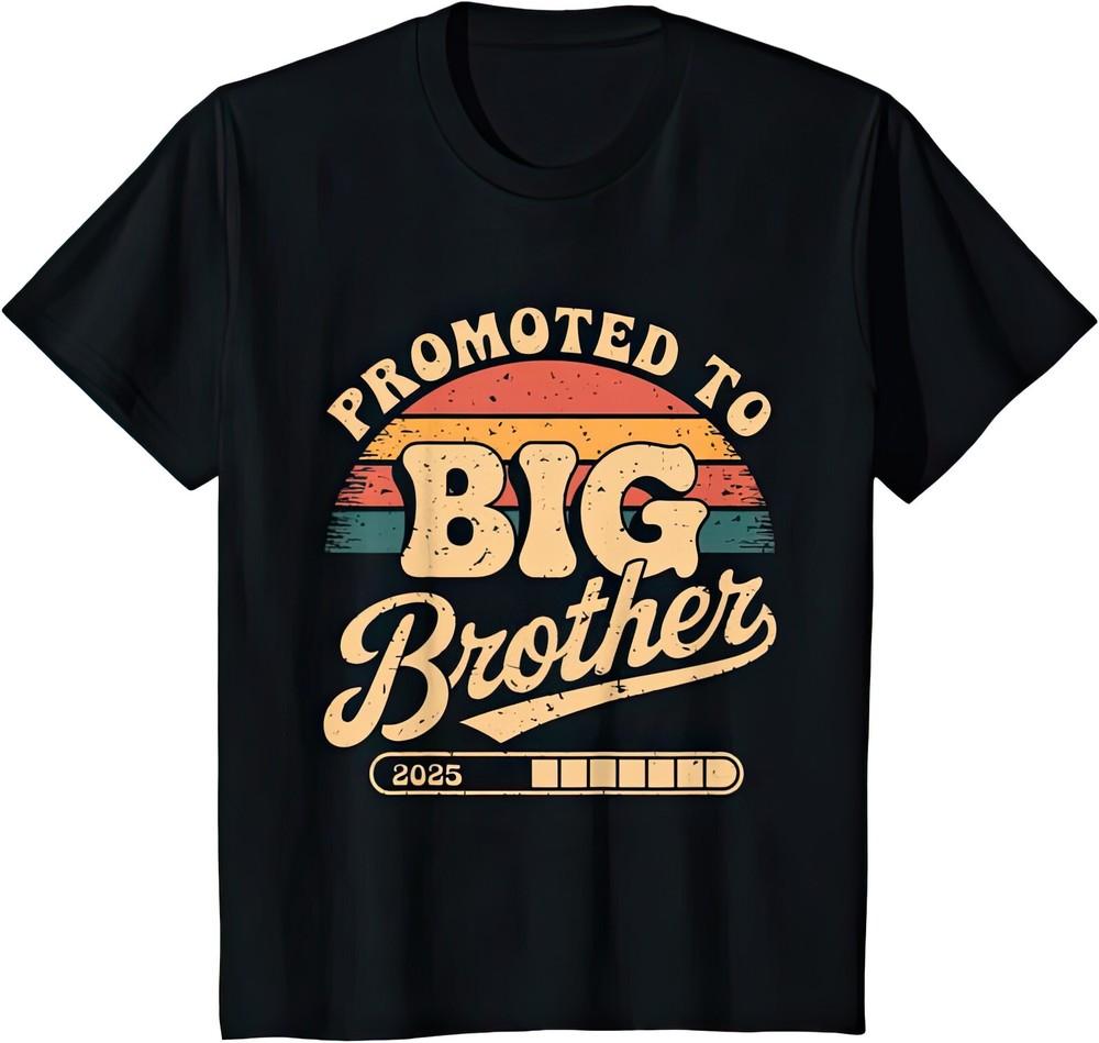 Promoted To Big Brother New Born Gift New Sibling Brother Surprise T Shirt