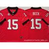 Mens College Football Jersey Team Cotton Blend Rugby Training Shirt Buckeyes Longhorns Volunteers Buffaloes