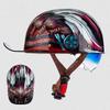 Motorcycle Helmet Baseball Cap Half Face Capacete De Moto Helmet with Sunglasses Motorbike Scooter Cycling Helmet DOT Approved
