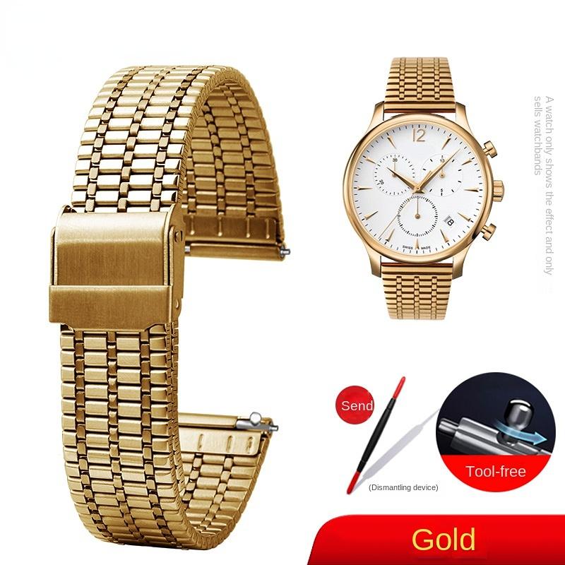 For Any Brand Quick Release Spring Bar Stainless Steel Watch Strap 18 20mm 22mm Safety Buckle Men Watchband Bracelet Accessories
