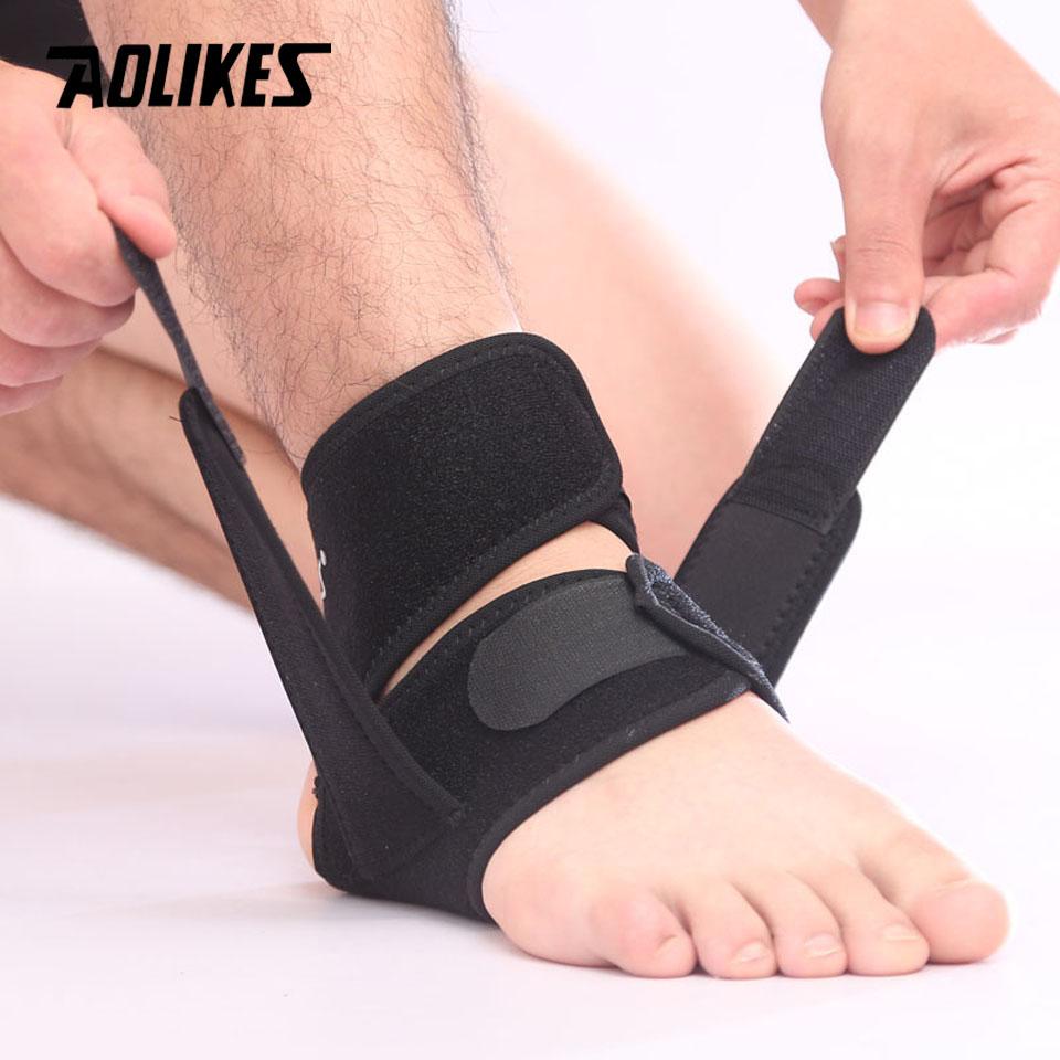 Aolikes Adjustable Ankle Support Brace Breathable Protector for Football Basketball Sports Tobillera