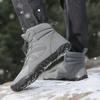 Winter Hiking Shoes Snow Boots Plush Cotton Shoes Outdoor Sneakers Men Women Ankle Boots Warm Winter Boots Mid-top