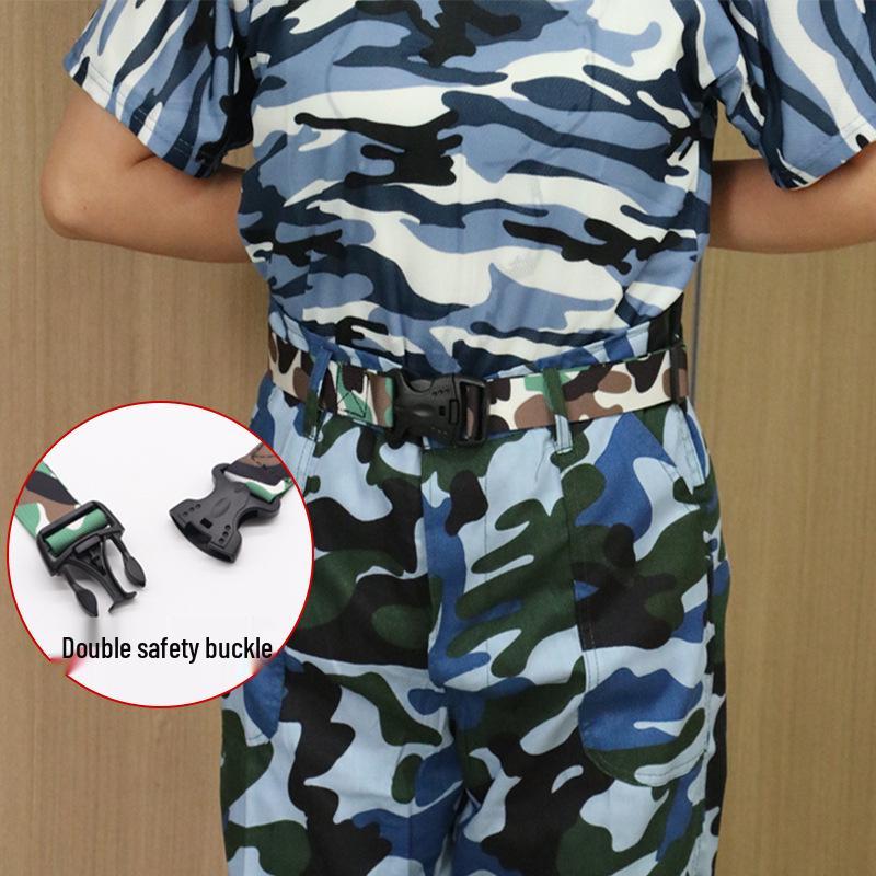 Military-Style Outdoor Training Belt for Teens and Students - Thickened Insert Buckle