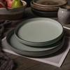 Japanese Ceramic Dinner Plate Steak Food Tray Tableware Straight Edge Flat Plate Salad Pasta Dish Dinnerware