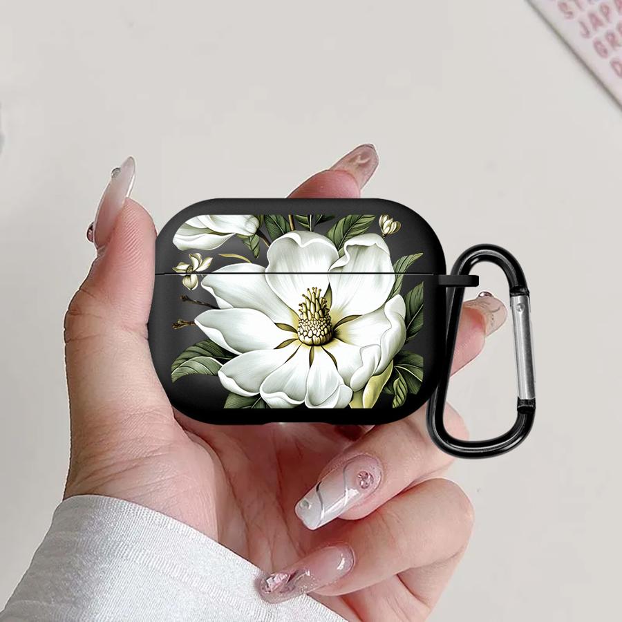 

Case For Airpods 4 2 3 Pro3 Pro2 1 Pro Earphone Cases Cover Flowers Silicone Airpods 4