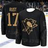 Heren Kinderen IJshockey Trainingsshirt Zwart Lange Mouw 3D Print Ademend Vochtregulerend Sport Top