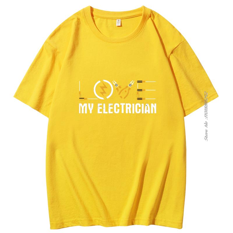 Summer Cotton Tshirt My Electrician Gifts Print T Shirt Fashion New Shirts And Tshirts Short Sleeve Tshirts Male Clothes