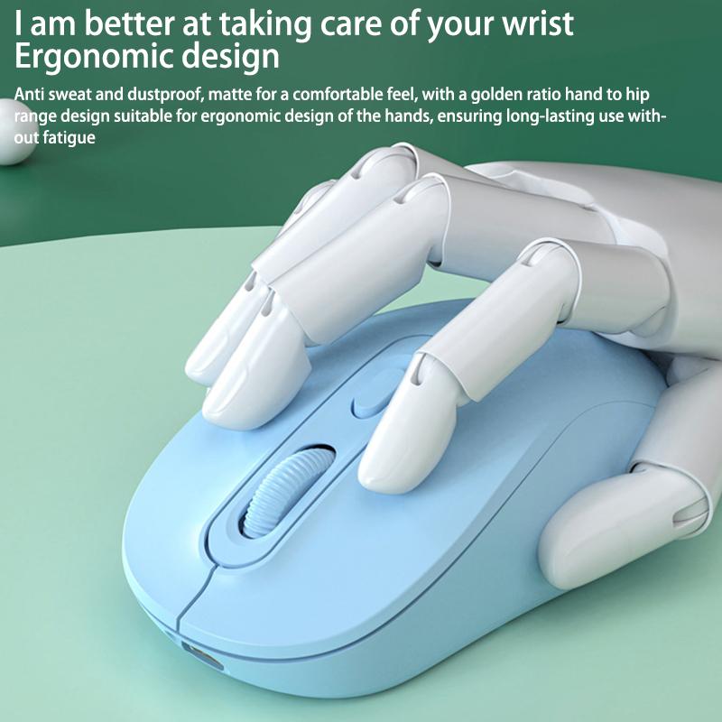 Wireless Gaming 2.4Ghz Bluetooth Mouse Dual Mode Rechargeable Type-C Mouse Silent Ergonomic Mice For Pc Laptop E-Sports Gamer