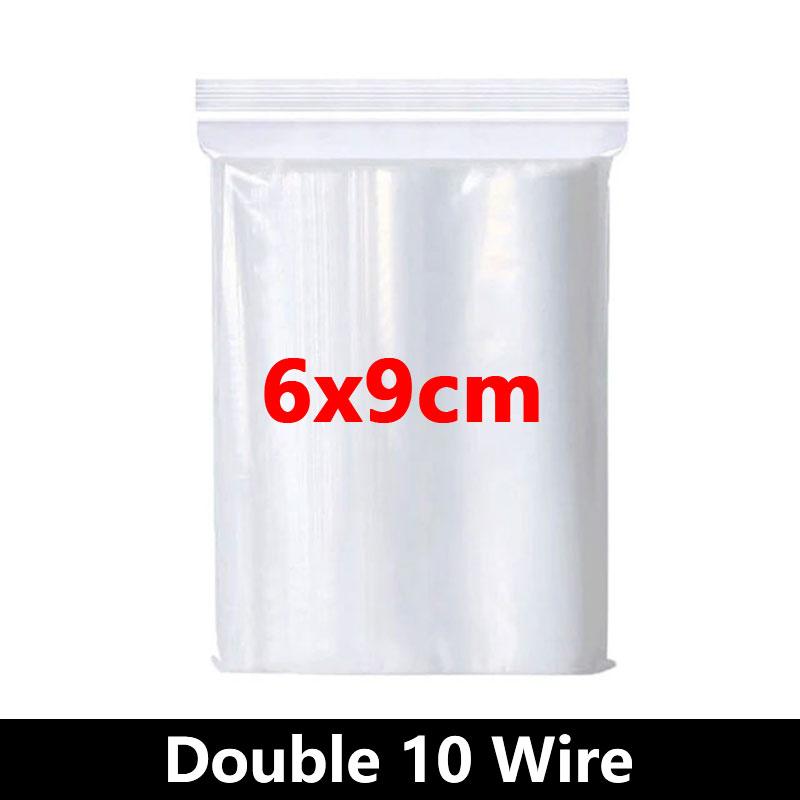 Thicken Zipper Sealed Bags Clear Plastic Storage Bag for Small Jewelry Food Packing Reclosable Transparent Ziplock Sealing Bag