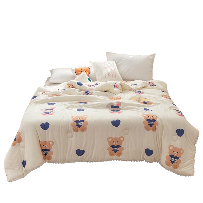 Class A Cotton Summer Quilt for Mother & Baby - Washable, Cool, Suitable for Children & Dorm Rooms