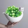 Handmade Mini Cartoon Ceramic Fleshy Plant Pot Planter Gift Ceramic Planter Container for Indoor Garden Desk Decoration