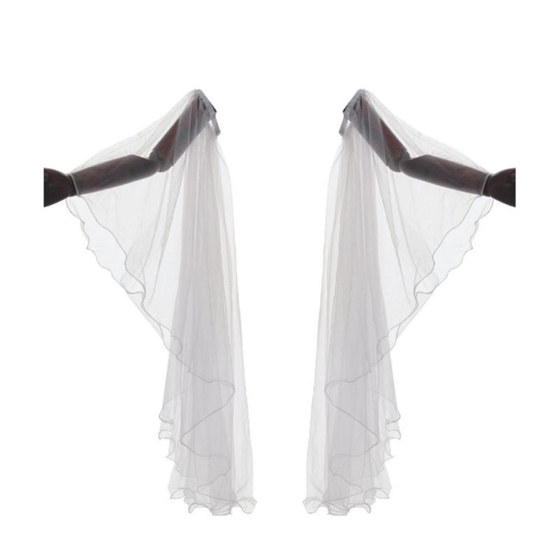 Luvas Longas de Tule Vitorianas Femininas Góticas Preto/Branco Chiffon Mangas Removíveis Vampiros Bruxa Fantasia Cosplay Presentes