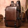 Leder Herren Sport Rucksack Multifunktional Arbeit Pendeln Freizeit Modisch