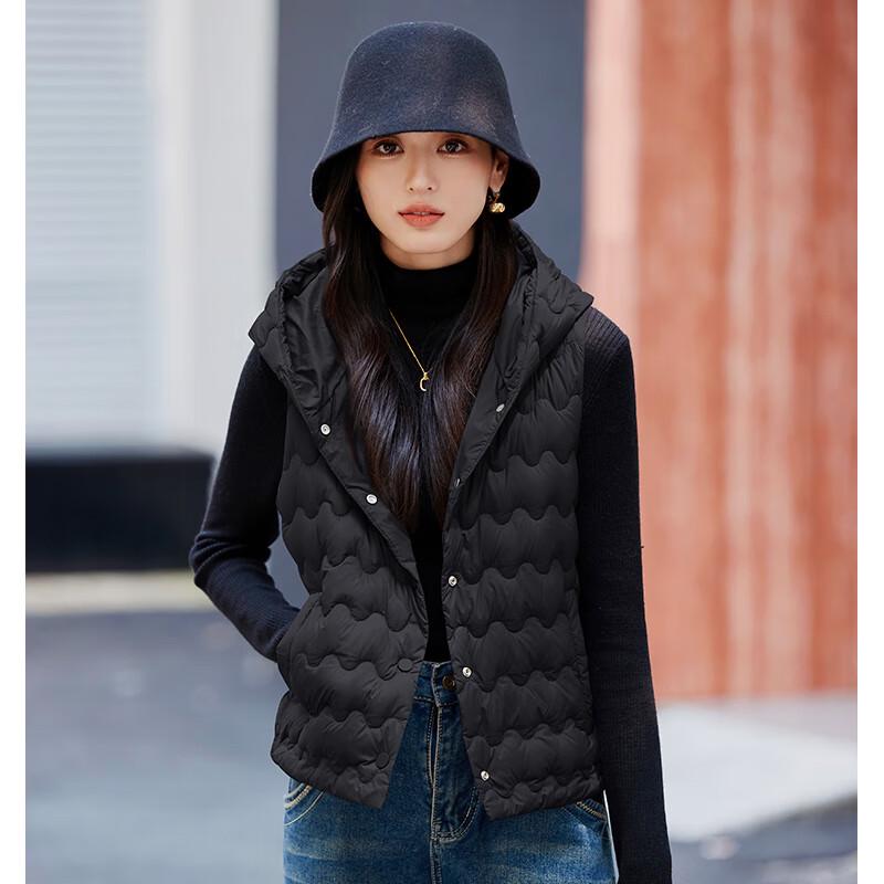

Women s Winter Hooded Duck Down Vest 175/2XL