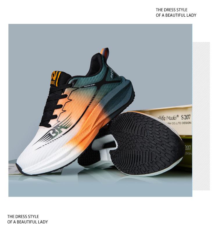 

Men s shoes spring and autumn non-slip casual shoes men s and women s same light soft shock-absorbing sports shoes simple platform running shoes 44