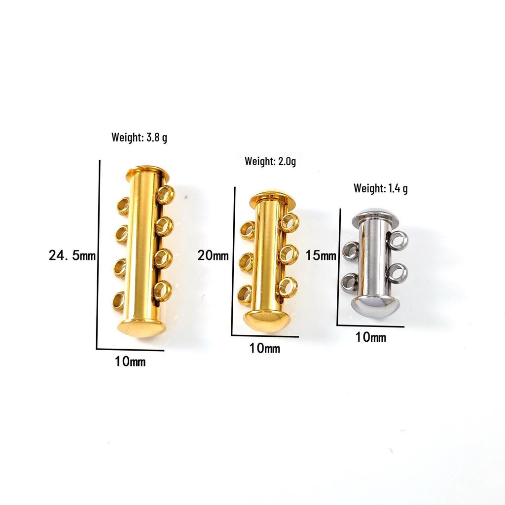 Trendy DIY Stainless Steel Jewelry Clasp & Connector for Bracelets and Necklaces