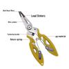 Stainless Steel Multifunctional Bent Nose Fishing Pliers with Scissors and Dyneema Line Cutter