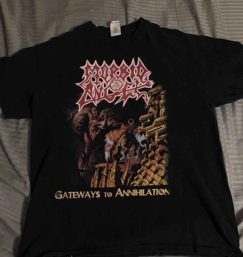 

Morbid Angel Gateways to Annihilation Unisex T-Shirt Full Size RI_036 Unisex T-Shirt XXXL