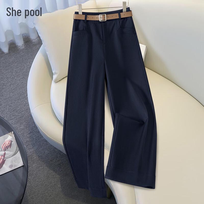

Women s Tencel Blend High-Waist Wide-Leg Pants S