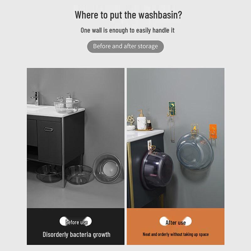 Stainless Steel No-Drill Bathroom Basin Storage Shelf