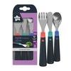 TOMMEE TIPPEE Mon Premier Set De Couverts Inox, 12+ Mois, Lot De 3 Pièces