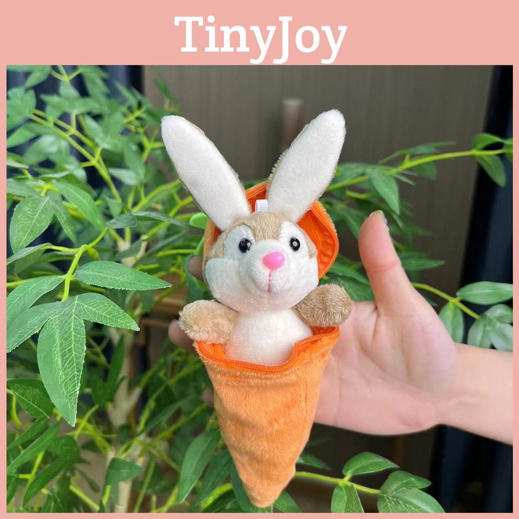 Lovely Rabbit Plush Backpack For Kids With Soft Short Fur Keychain And